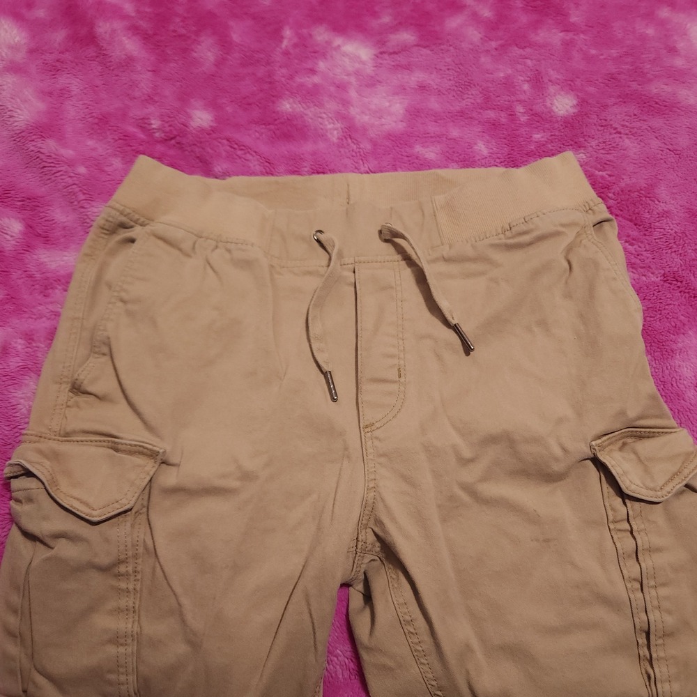 H&M Cargo Jogger Pants Women's Small Skinny Fit Tan Utility Joggers - Picture 2 of 13